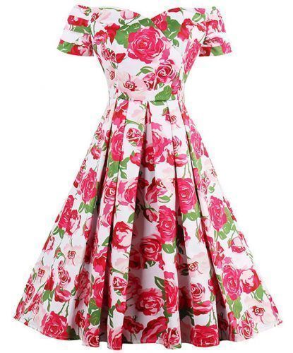 Vestido vintage de rosas Vestido vintage de rosas